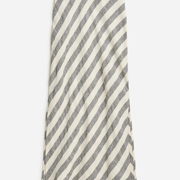 J. Crew Gwyneth slip skirt in striped linen - size M - NWT - Picture 3 of 4